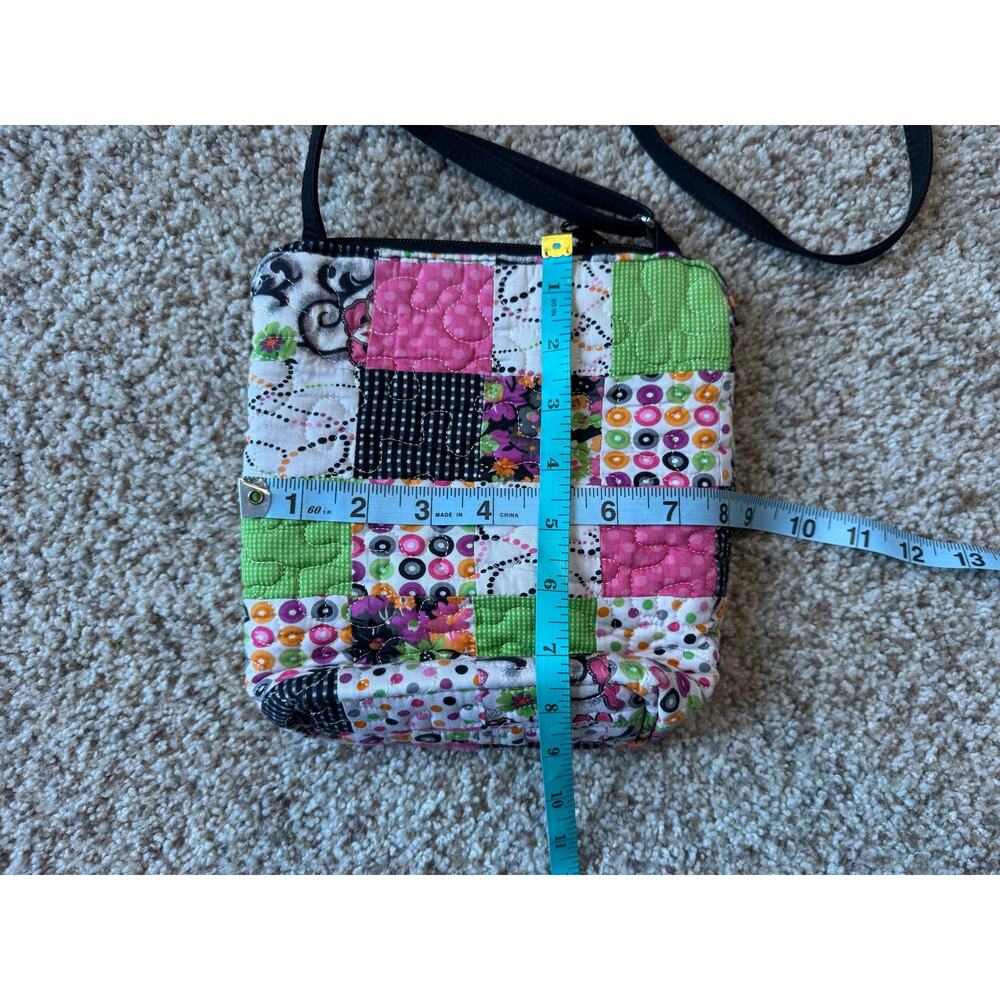 Donna Sharp Quilted Patchwork Floral Crossbody Pu… - image 4